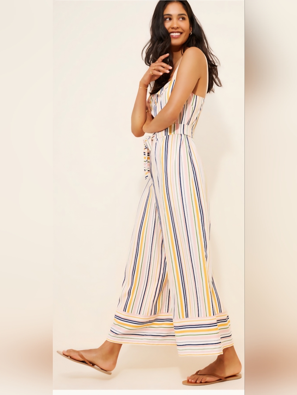 NWT ANTHROPOLOGIE Maeve Easy Sleeveless Shirting Jumpsuit